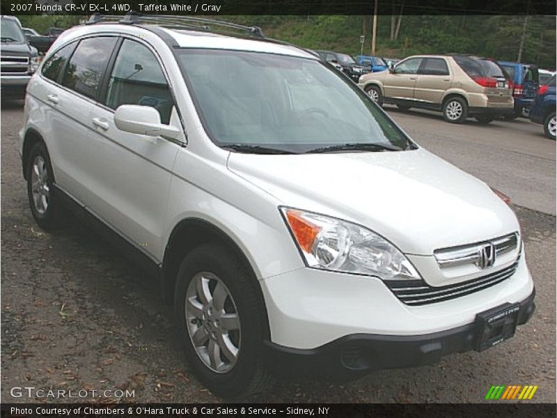 Taffeta White / Gray 2007 Honda CR-V EX-L 4WD