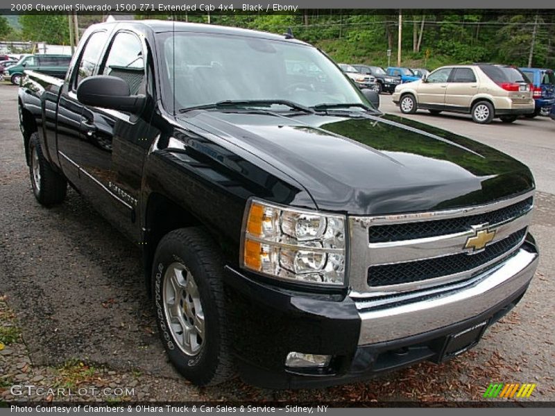 Black / Ebony 2008 Chevrolet Silverado 1500 Z71 Extended Cab 4x4
