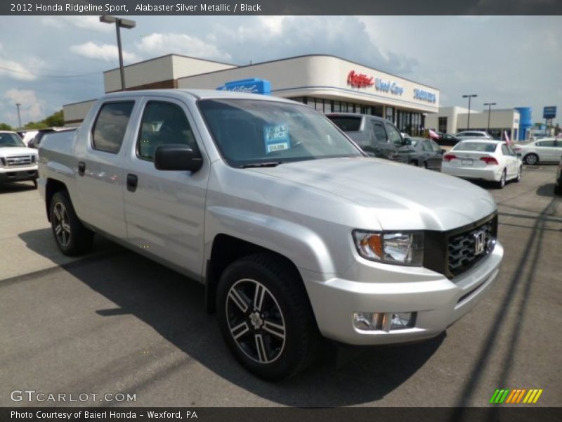 Alabaster Silver Metallic / Black 2012 Honda Ridgeline Sport