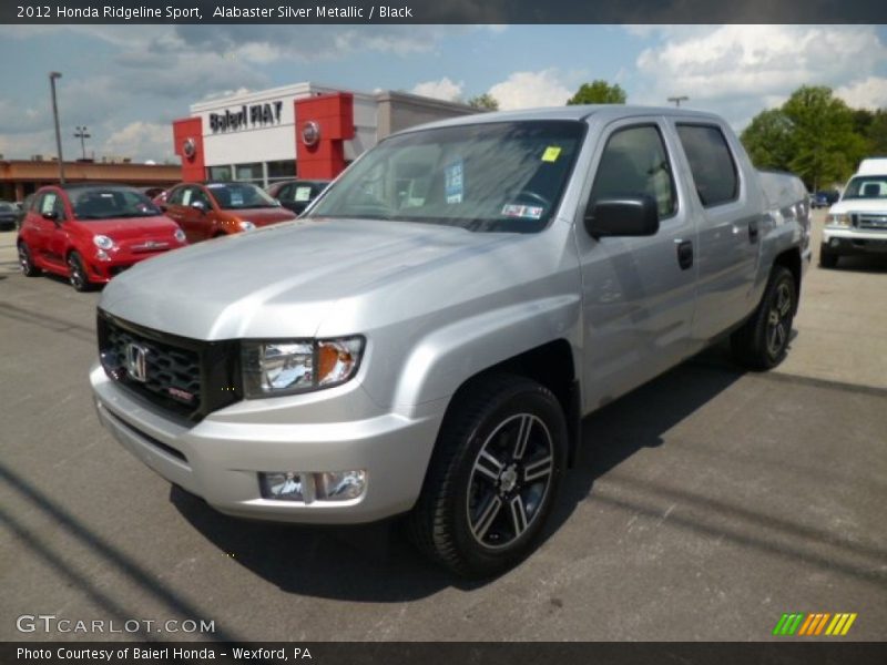 Alabaster Silver Metallic / Black 2012 Honda Ridgeline Sport