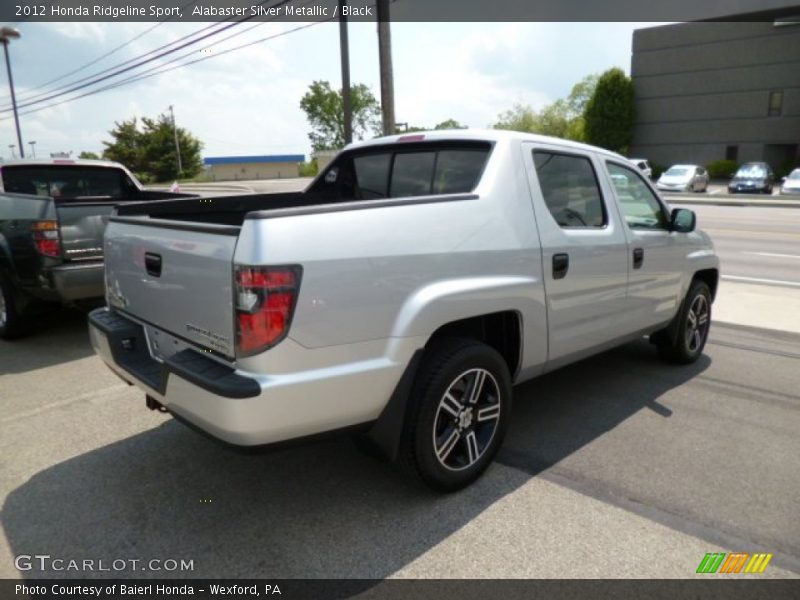 Alabaster Silver Metallic / Black 2012 Honda Ridgeline Sport