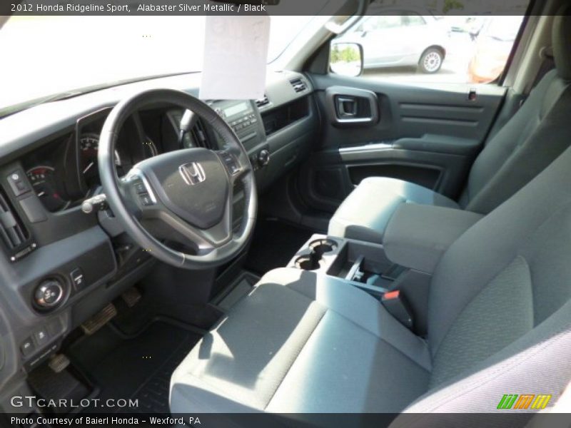 Black Interior - 2012 Ridgeline Sport 