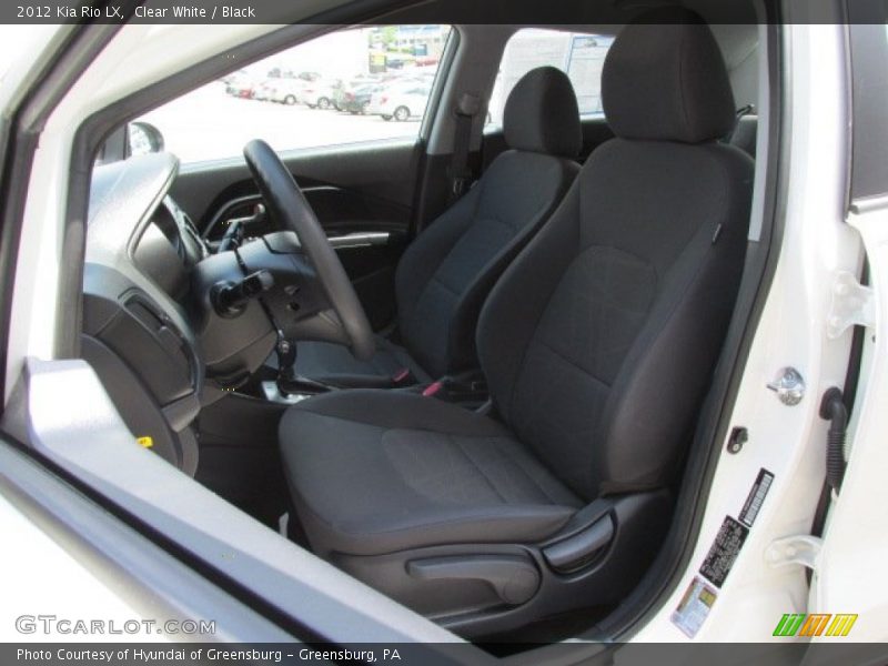 Clear White / Black 2012 Kia Rio LX