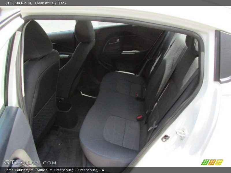 Clear White / Black 2012 Kia Rio LX