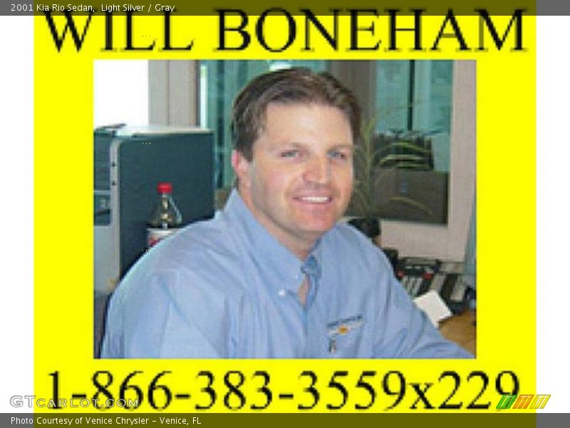 Light Silver / Gray 2001 Kia Rio Sedan