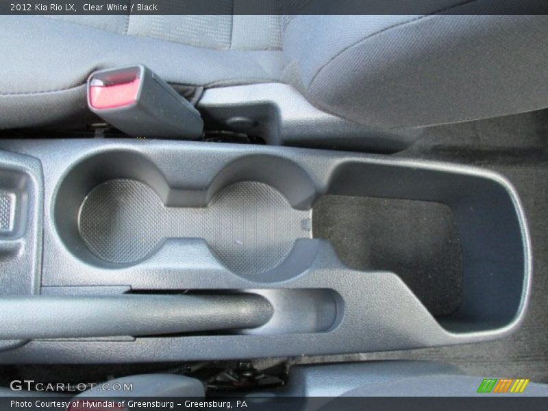 Clear White / Black 2012 Kia Rio LX