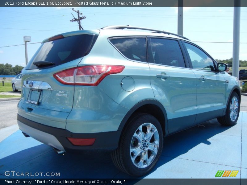 Frosted Glass Metallic / Medium Light Stone 2013 Ford Escape SEL 1.6L EcoBoost