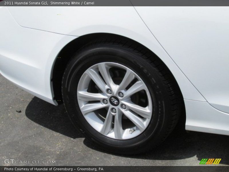 Shimmering White / Camel 2011 Hyundai Sonata GLS
