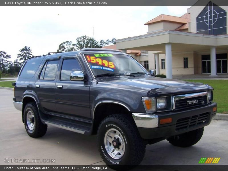 Dark Gray Metallic / Gray 1991 Toyota 4Runner SR5 V6 4x4