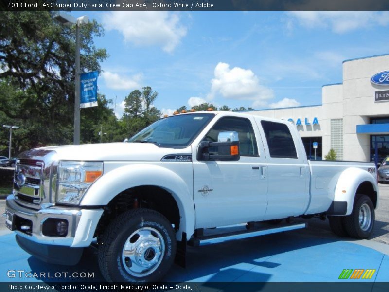 Oxford White / Adobe 2013 Ford F450 Super Duty Lariat Crew Cab 4x4