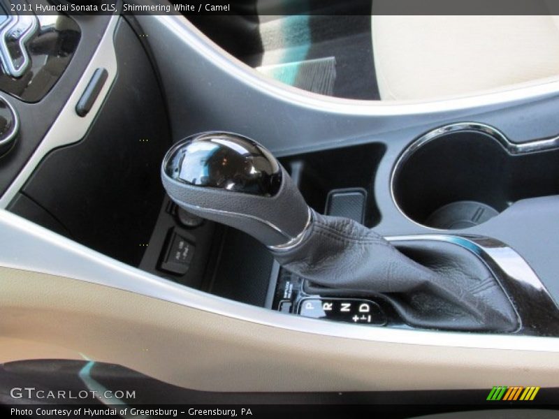 Shimmering White / Camel 2011 Hyundai Sonata GLS