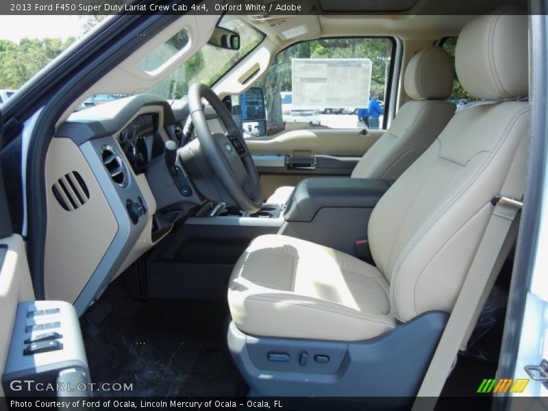  2013 F450 Super Duty Lariat Crew Cab 4x4 Adobe Interior