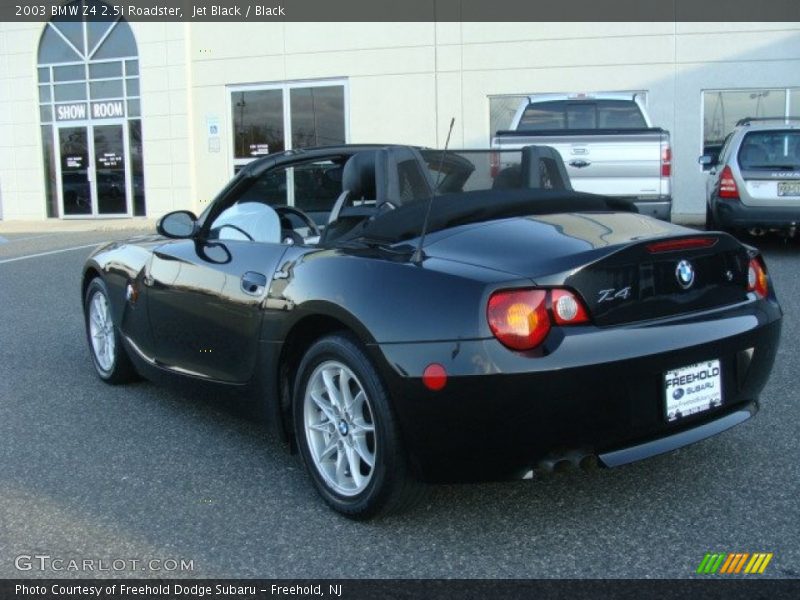 Jet Black / Black 2003 BMW Z4 2.5i Roadster