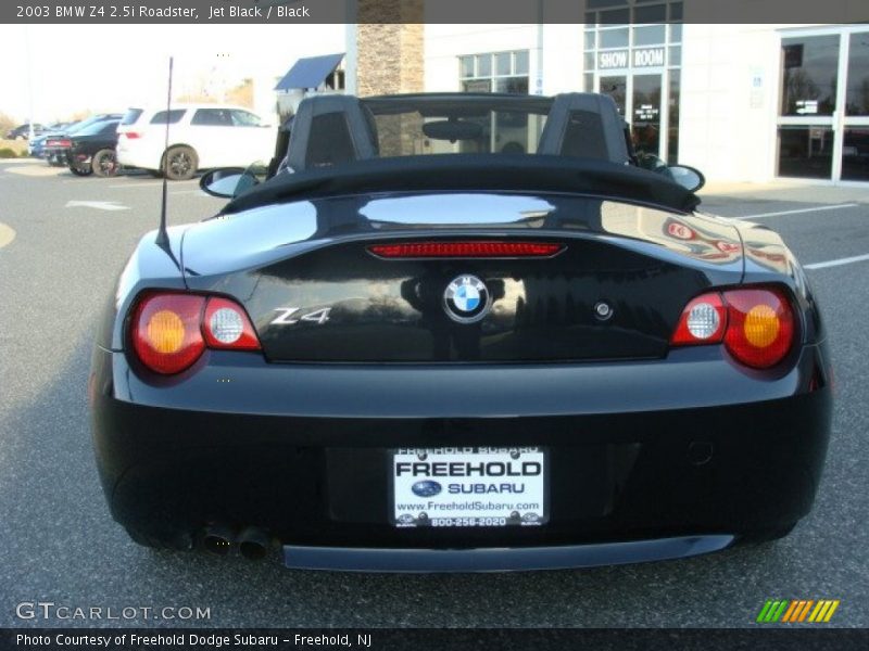 Jet Black / Black 2003 BMW Z4 2.5i Roadster
