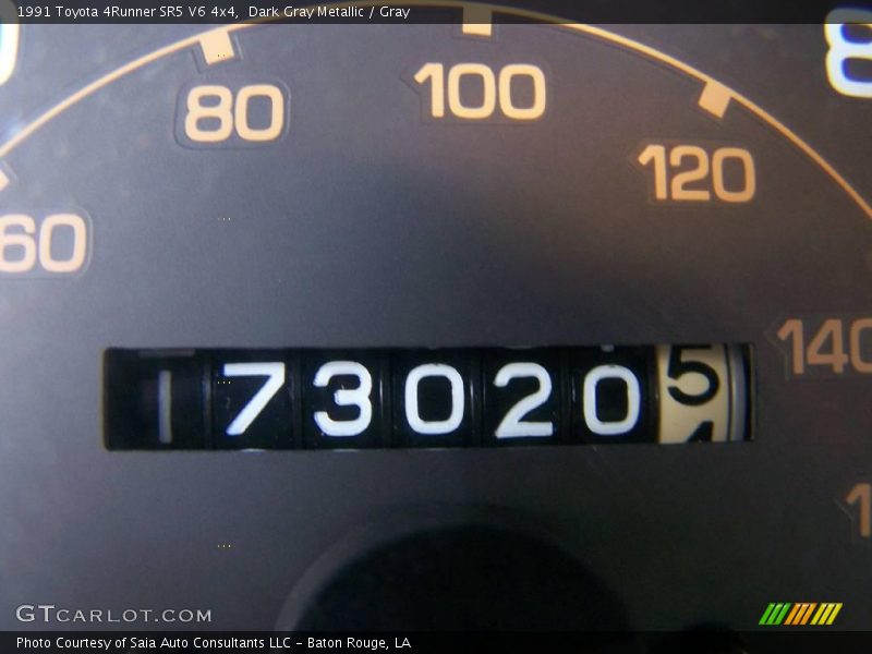 Dark Gray Metallic / Gray 1991 Toyota 4Runner SR5 V6 4x4