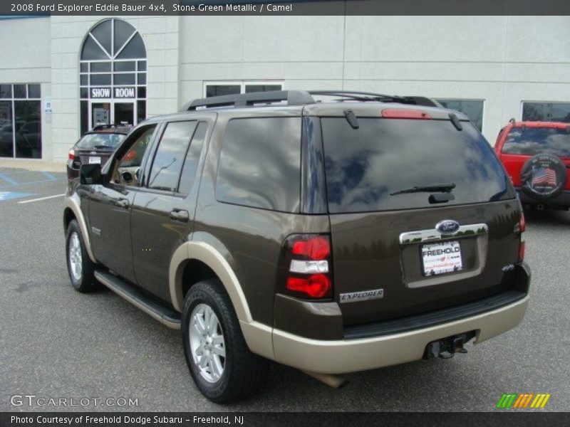 Stone Green Metallic / Camel 2008 Ford Explorer Eddie Bauer 4x4