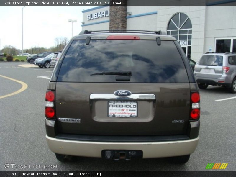 Stone Green Metallic / Camel 2008 Ford Explorer Eddie Bauer 4x4