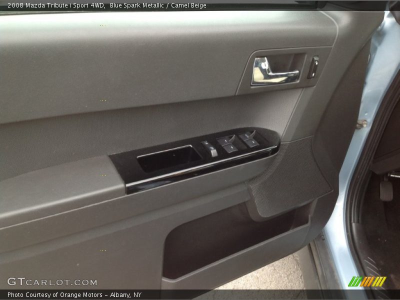 Blue Spark Metallic / Camel Beige 2008 Mazda Tribute i Sport 4WD