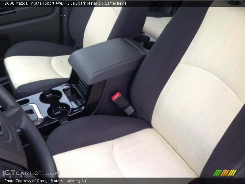 Blue Spark Metallic / Camel Beige 2008 Mazda Tribute i Sport 4WD
