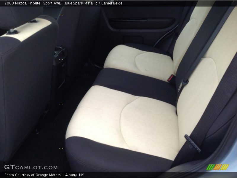Blue Spark Metallic / Camel Beige 2008 Mazda Tribute i Sport 4WD