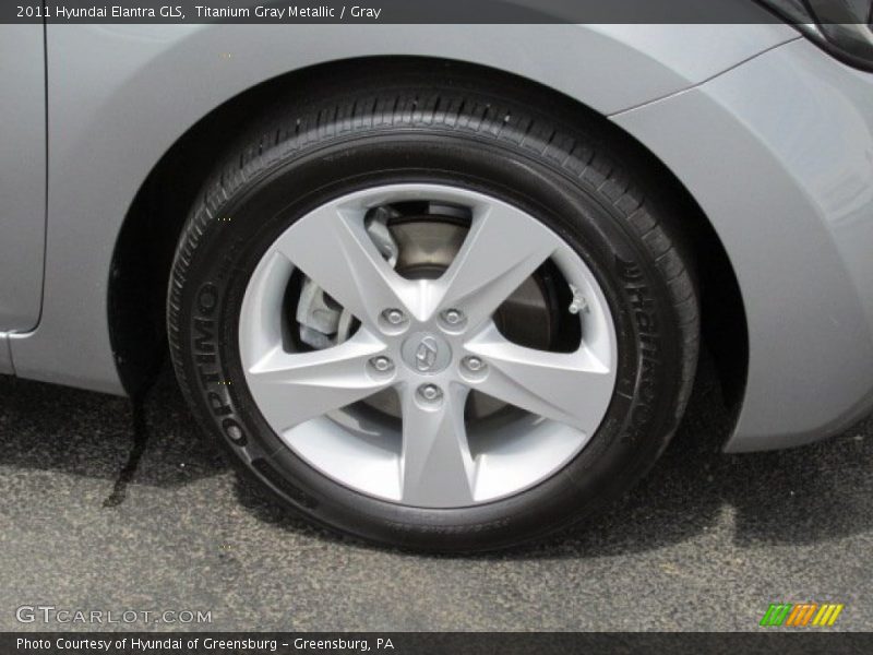 Titanium Gray Metallic / Gray 2011 Hyundai Elantra GLS