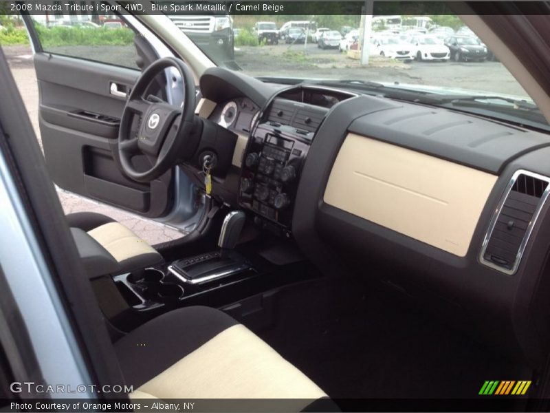 Blue Spark Metallic / Camel Beige 2008 Mazda Tribute i Sport 4WD