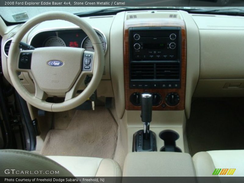 Stone Green Metallic / Camel 2008 Ford Explorer Eddie Bauer 4x4