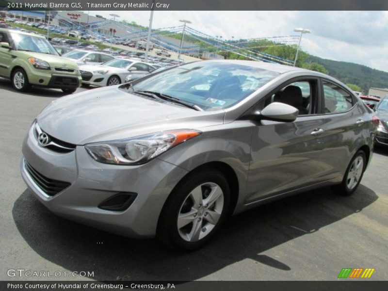 Titanium Gray Metallic / Gray 2011 Hyundai Elantra GLS
