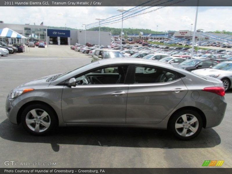 Titanium Gray Metallic / Gray 2011 Hyundai Elantra GLS