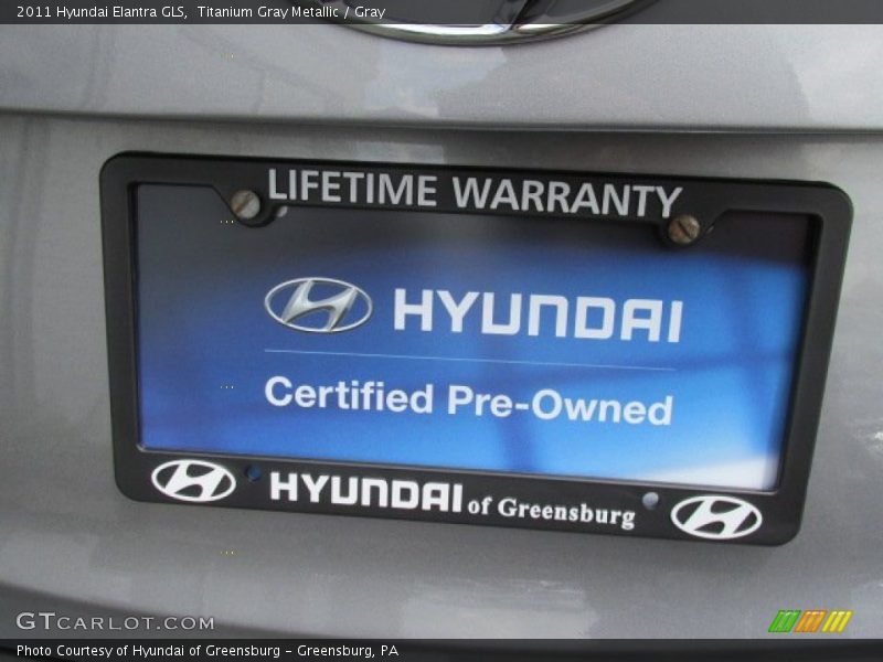 Titanium Gray Metallic / Gray 2011 Hyundai Elantra GLS