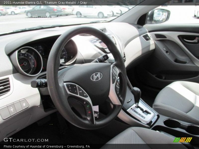 Titanium Gray Metallic / Gray 2011 Hyundai Elantra GLS