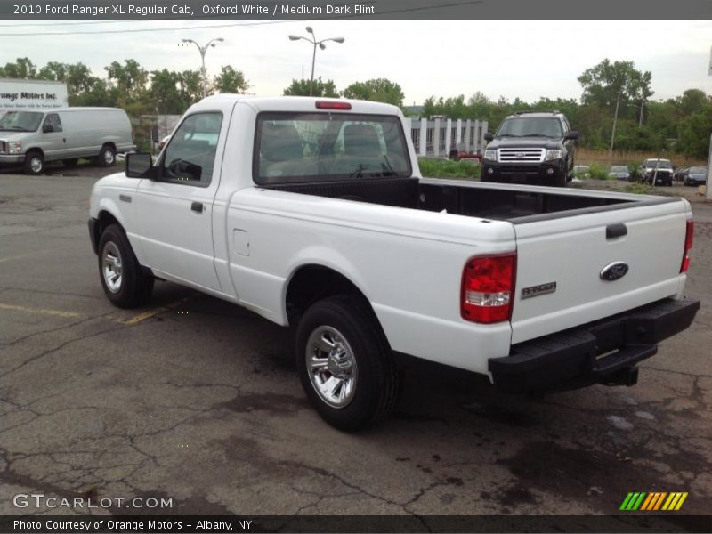 Oxford White / Medium Dark Flint 2010 Ford Ranger XL Regular Cab