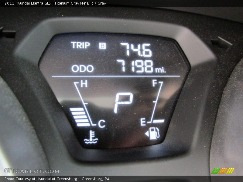 Titanium Gray Metallic / Gray 2011 Hyundai Elantra GLS