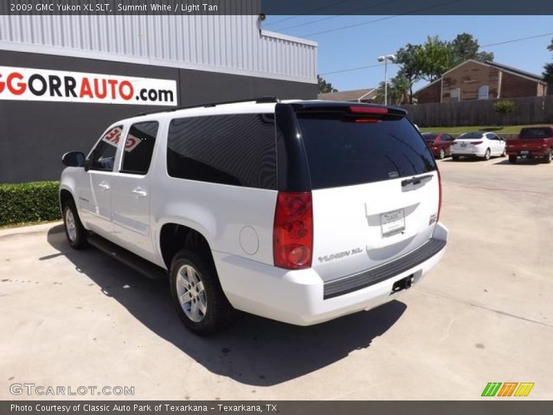 Summit White / Light Tan 2009 GMC Yukon XL SLT