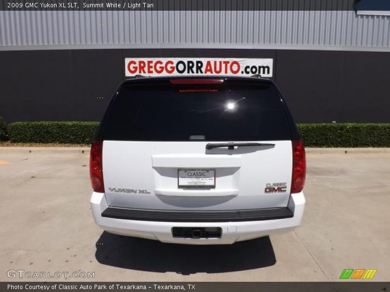 Summit White / Light Tan 2009 GMC Yukon XL SLT