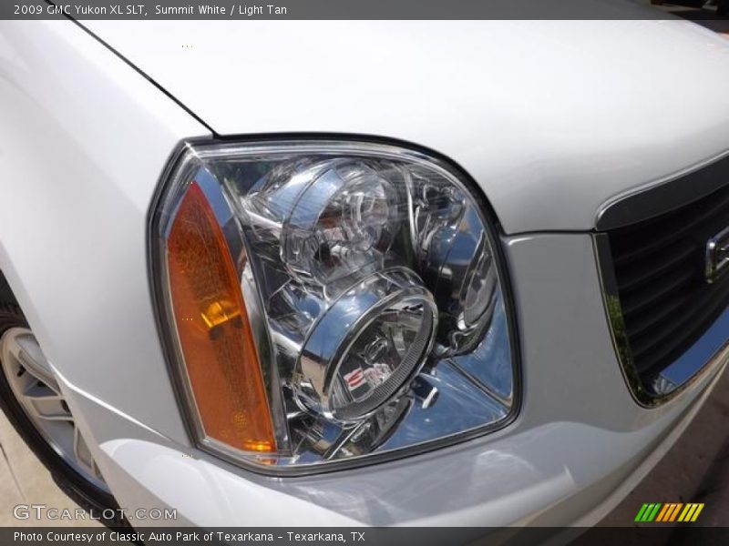 Summit White / Light Tan 2009 GMC Yukon XL SLT