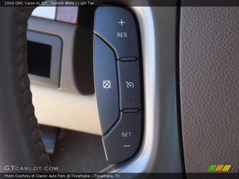 Summit White / Light Tan 2009 GMC Yukon XL SLT