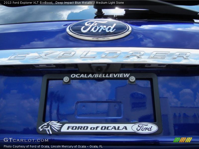 Deep Impact Blue Metallic / Medium Light Stone 2013 Ford Explorer XLT EcoBoost