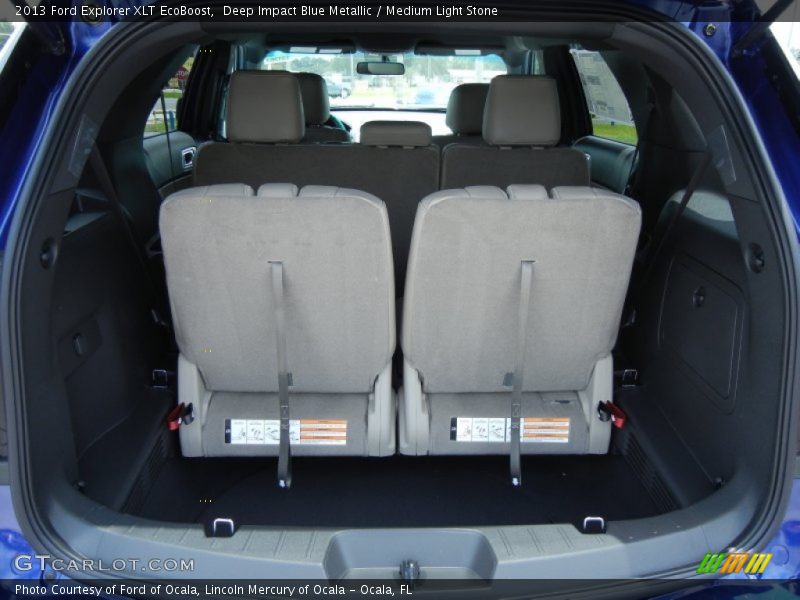 Deep Impact Blue Metallic / Medium Light Stone 2013 Ford Explorer XLT EcoBoost
