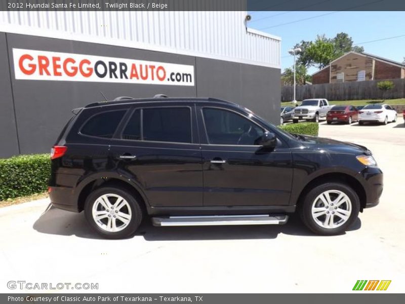 Twilight Black / Beige 2012 Hyundai Santa Fe Limited