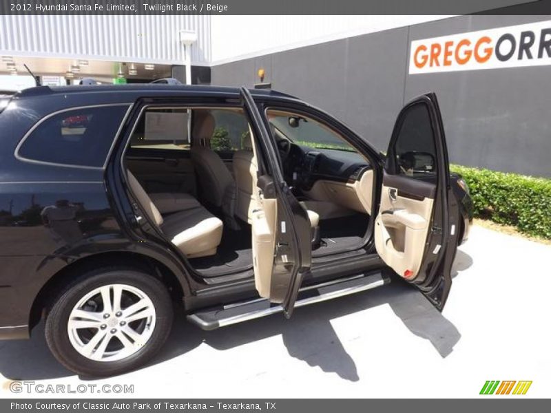 Twilight Black / Beige 2012 Hyundai Santa Fe Limited