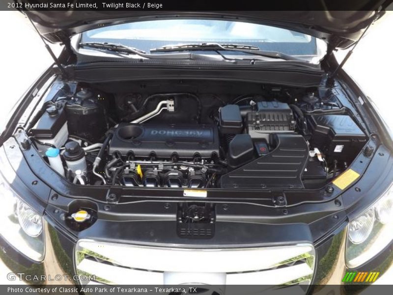 Twilight Black / Beige 2012 Hyundai Santa Fe Limited