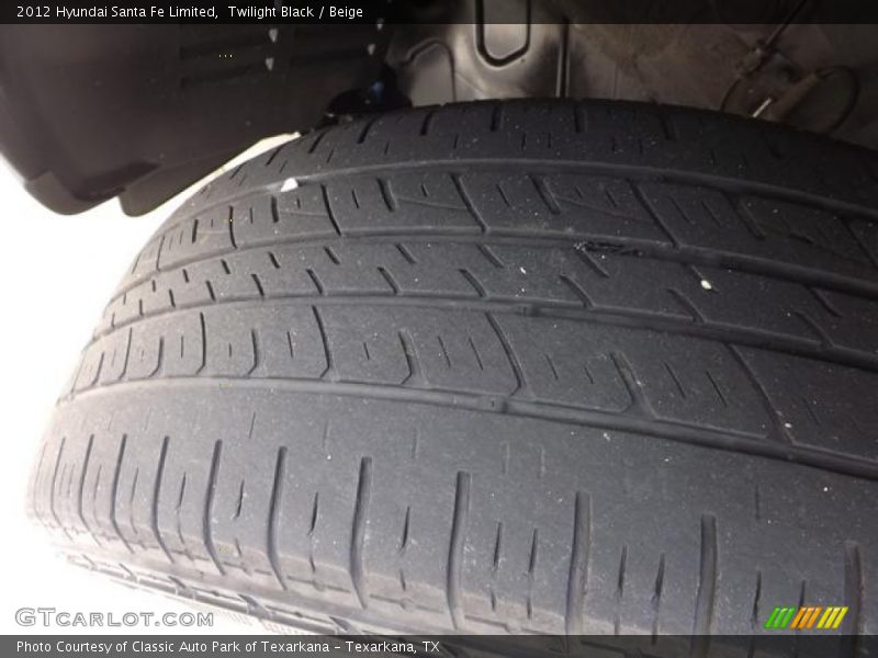 Twilight Black / Beige 2012 Hyundai Santa Fe Limited
