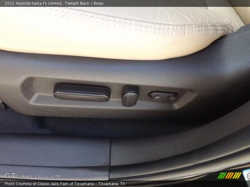 Twilight Black / Beige 2012 Hyundai Santa Fe Limited