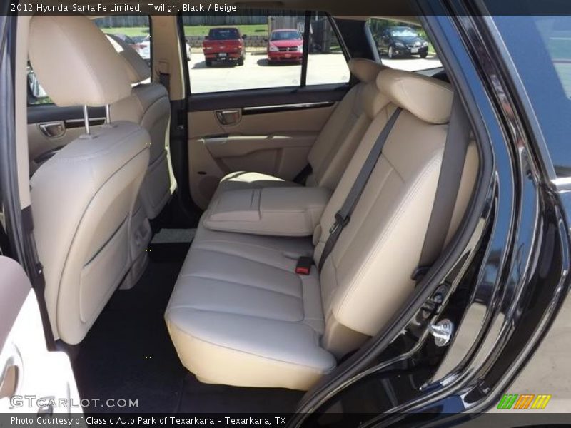 Twilight Black / Beige 2012 Hyundai Santa Fe Limited
