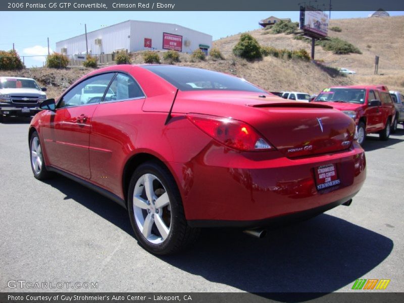 Crimson Red / Ebony 2006 Pontiac G6 GTP Convertible