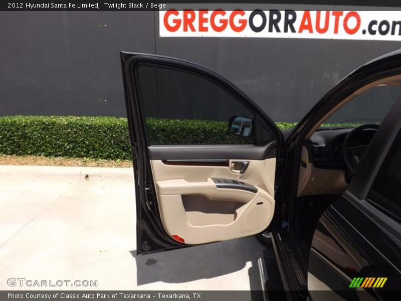 Twilight Black / Beige 2012 Hyundai Santa Fe Limited