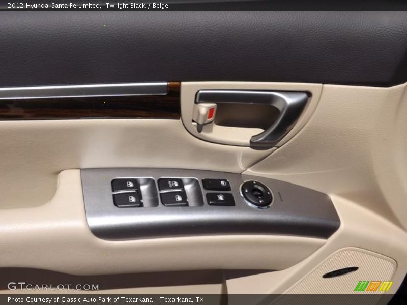 Twilight Black / Beige 2012 Hyundai Santa Fe Limited
