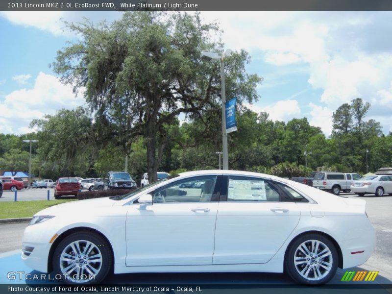 White Platinum / Light Dune 2013 Lincoln MKZ 2.0L EcoBoost FWD