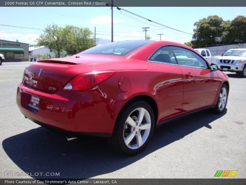 Crimson Red / Ebony 2006 Pontiac G6 GTP Convertible